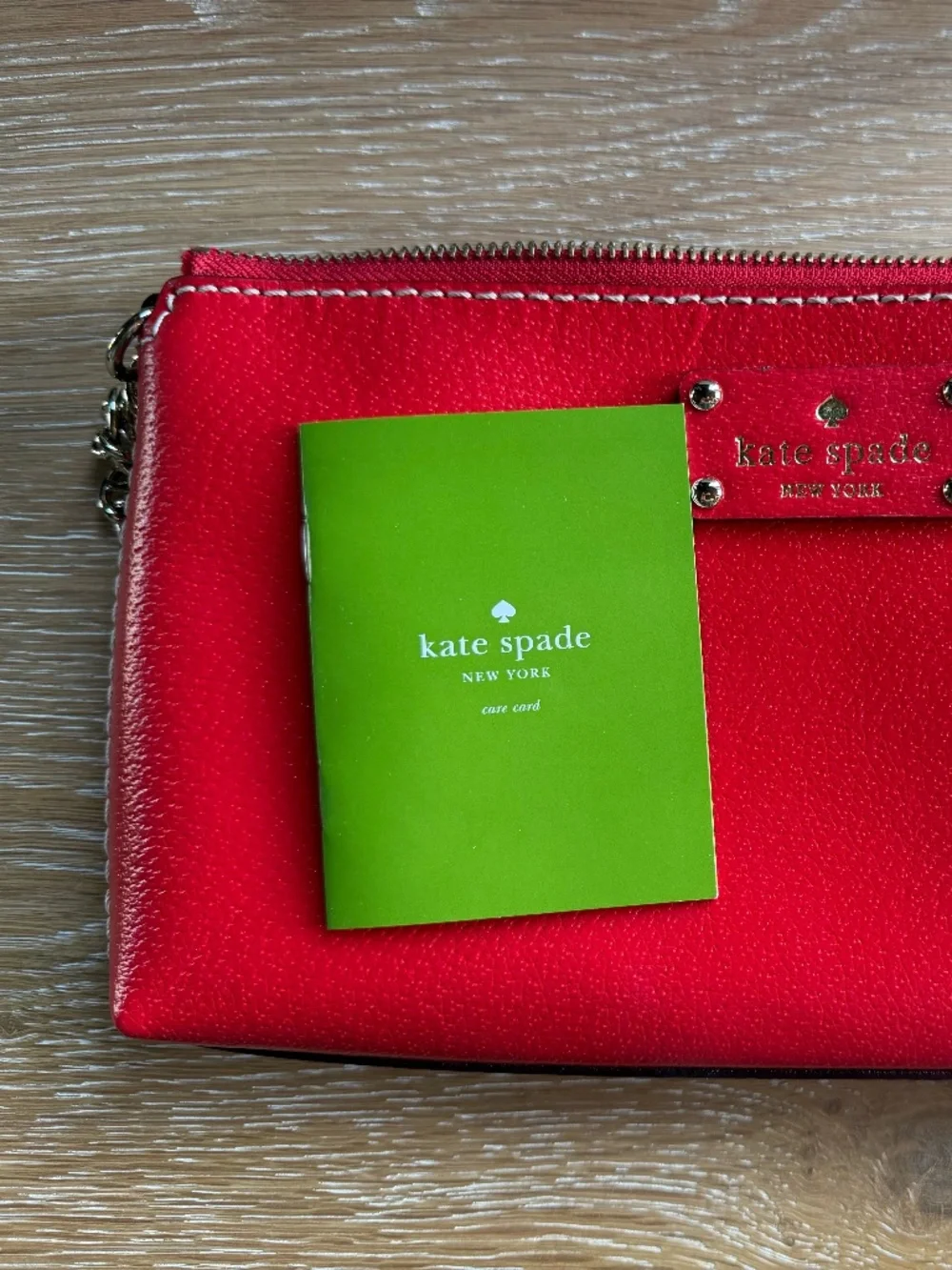 Kate Spade New York Wellesley Byrd Shoulder Bag Empire Red Pebbled Leather NWOT